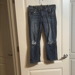 American Eagle Outfitters Dark Blue cropped Jeans